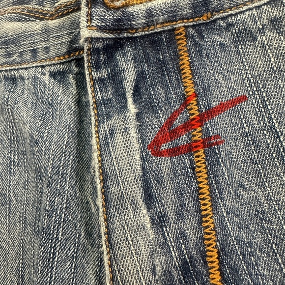 VIntage Makaveli Jeans Men’s 2pac Blue Denim Jean Shorts Size 38 - Picture 15 of 16